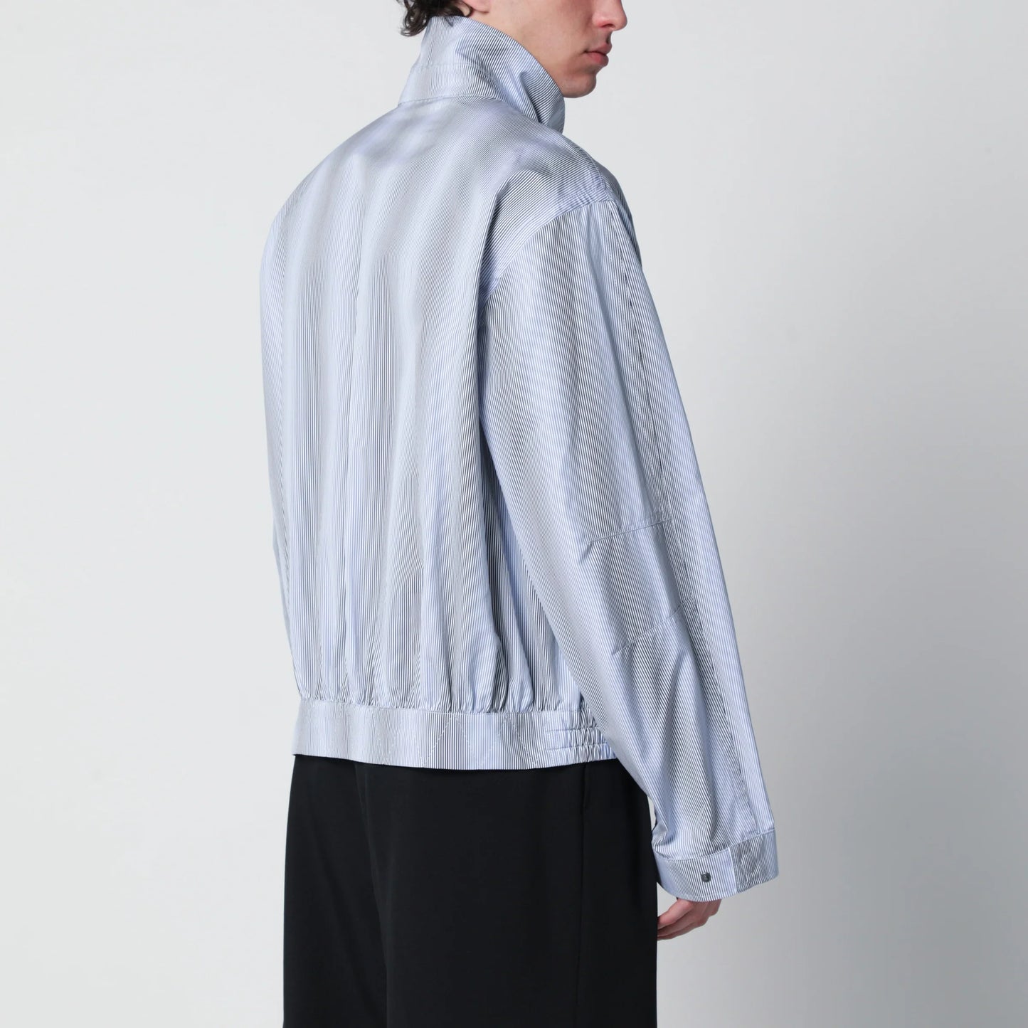 Dries Van Noten - Textured striped zip jacket