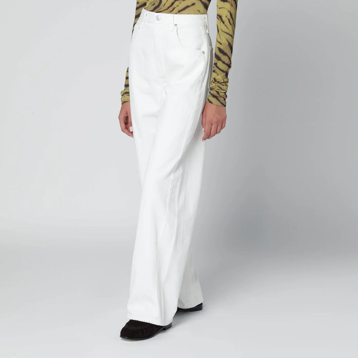 Citizens of Humanity - White Pashmina Ayla baggy jeans