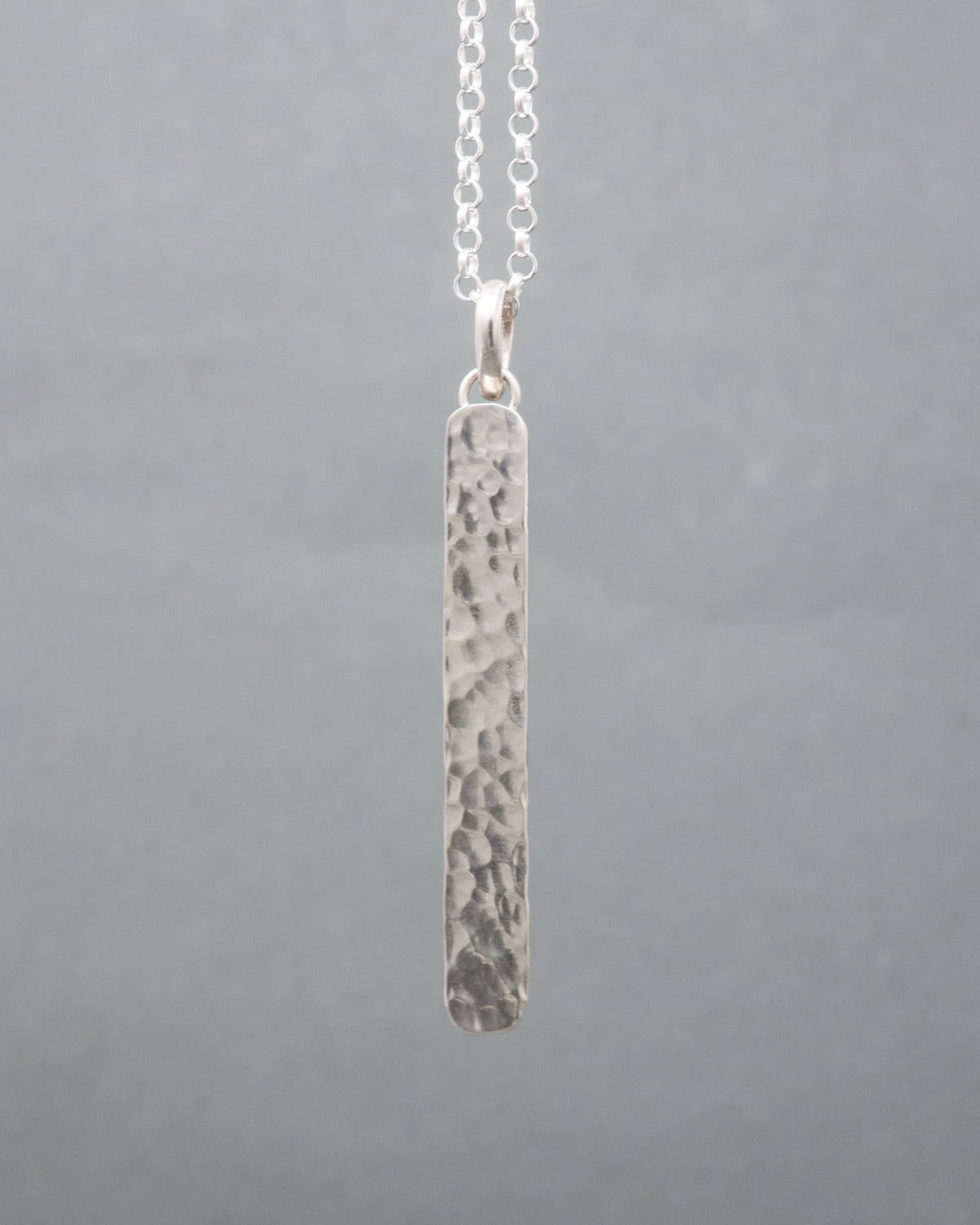 Hammered Post Necklace