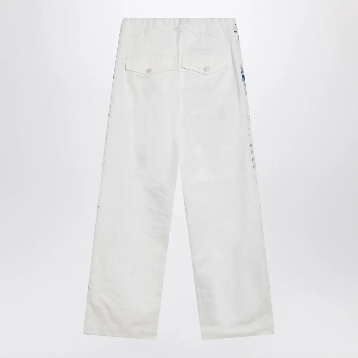 Dries Van Noten - Light blue jeans with drawstring