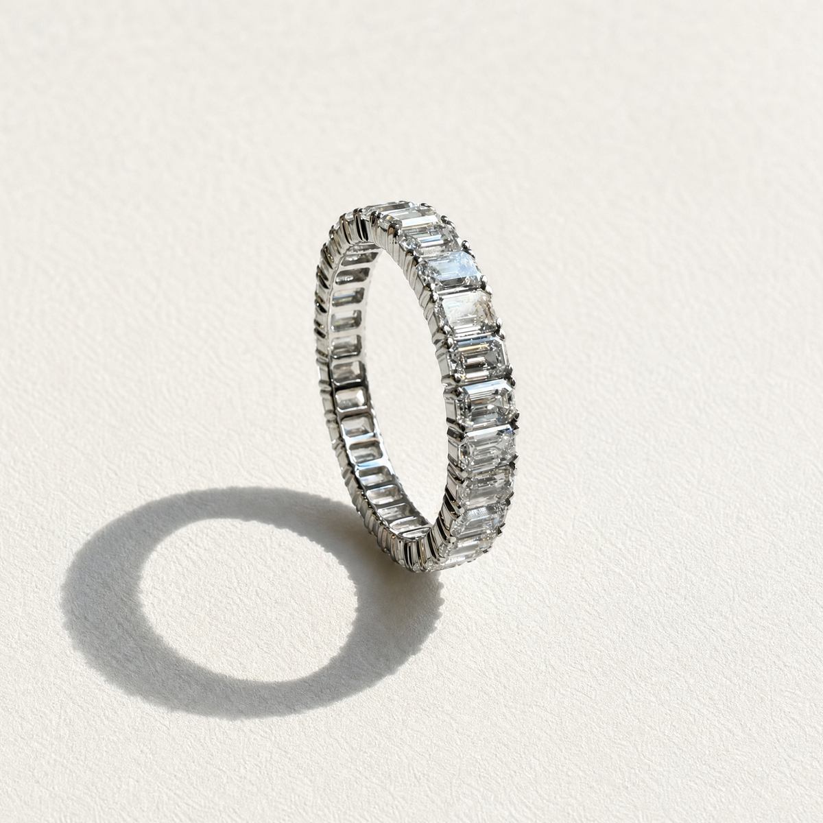 2.2 CTW Baguette Eternity Band | 14K White Gold