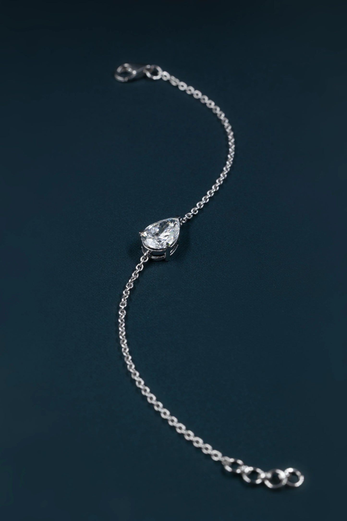 2.01 CT Pear Cut Lab-Grown Diamond Solitaire Pendant Necklace