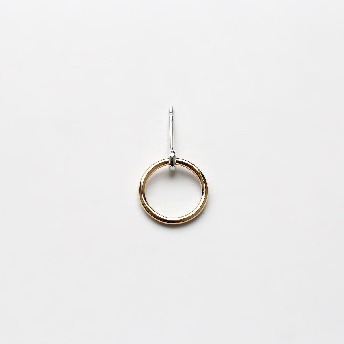 GOLD SMALL KINETIC HOOP EARRING