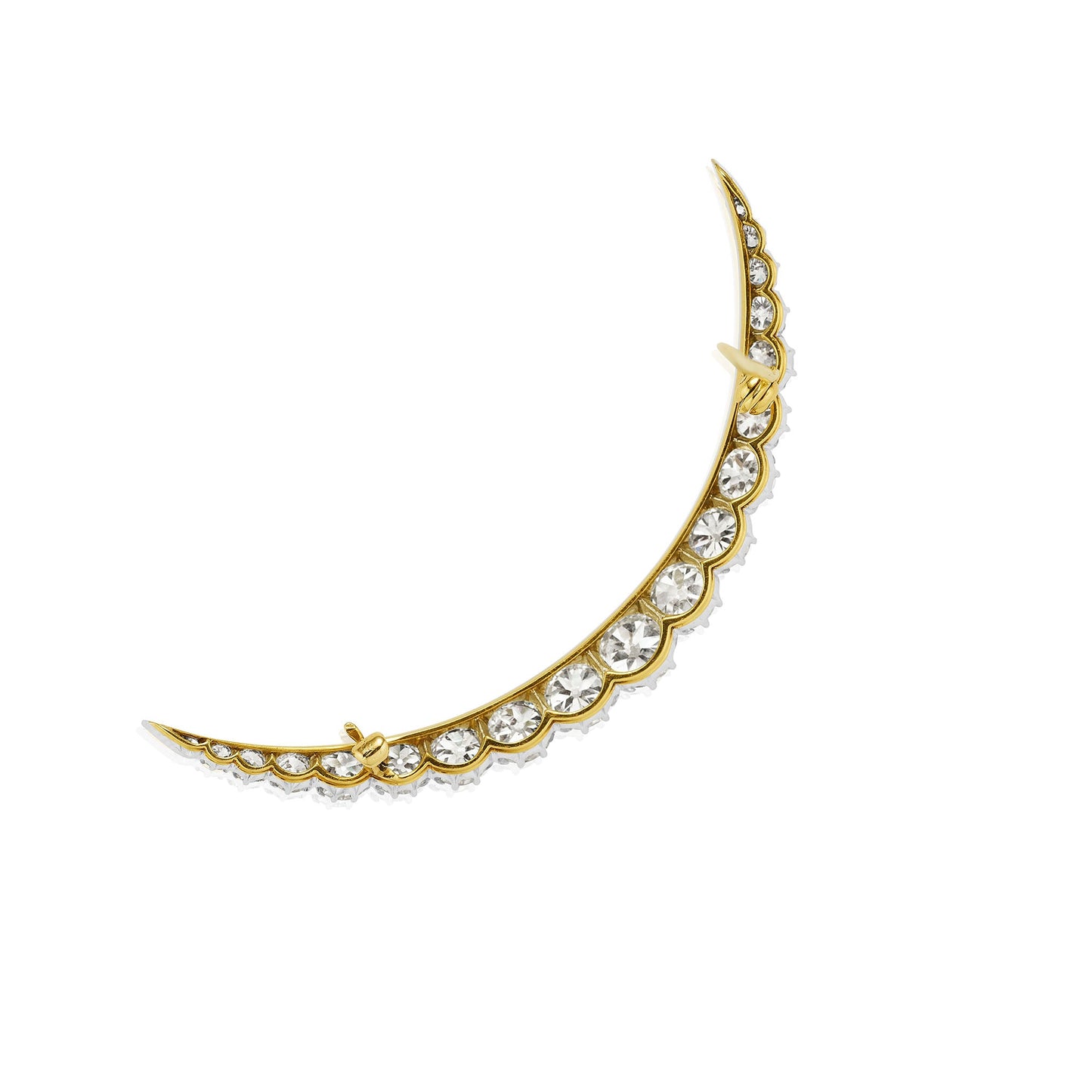 Tiffany & Co. Edwardian Diamond Crescent Brooch