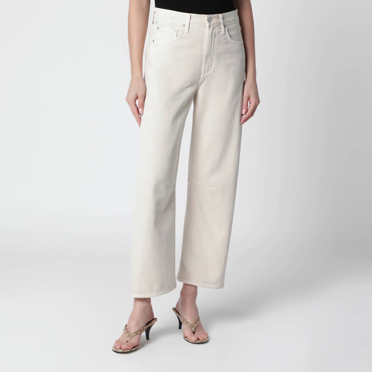 Citizens of Humanity - Almond-coloured Miro jeans