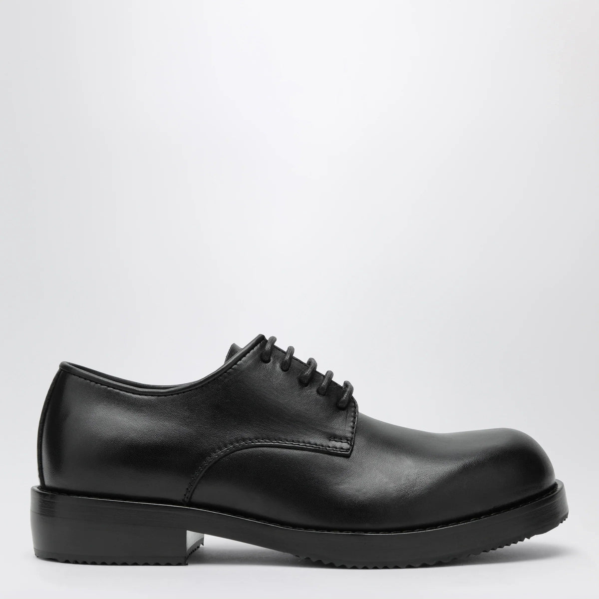 Dries Van Noten - Classic black leather derby shoes