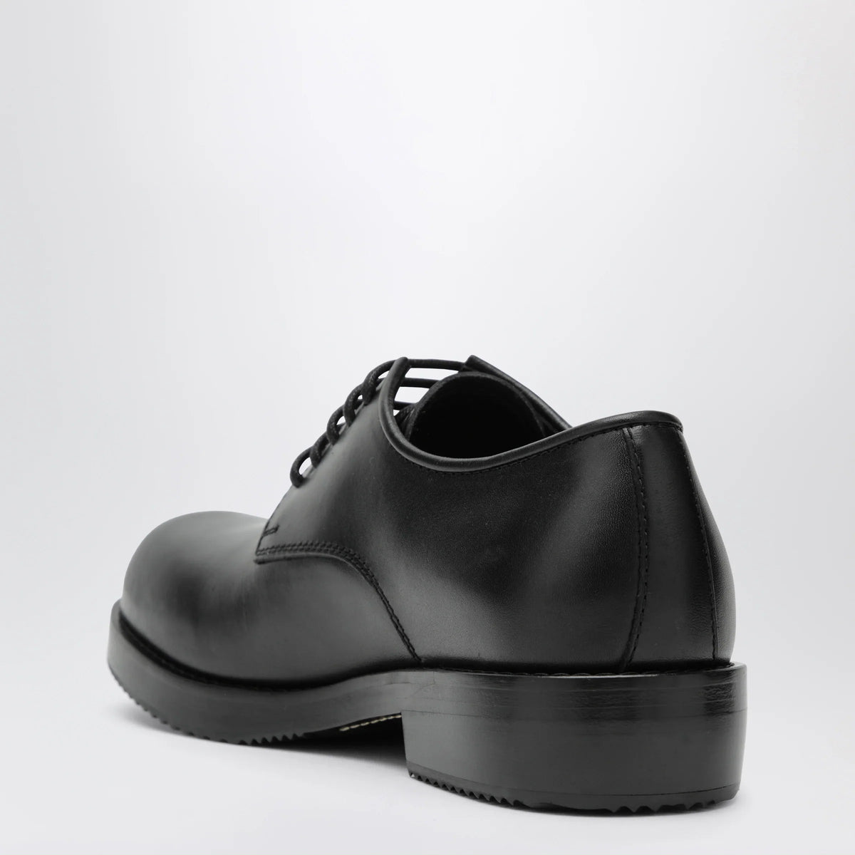 Dries Van Noten - Classic black leather derby shoes