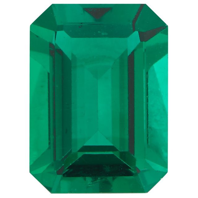 Emerald-Shape Lab Grown Emerald Loose Stone