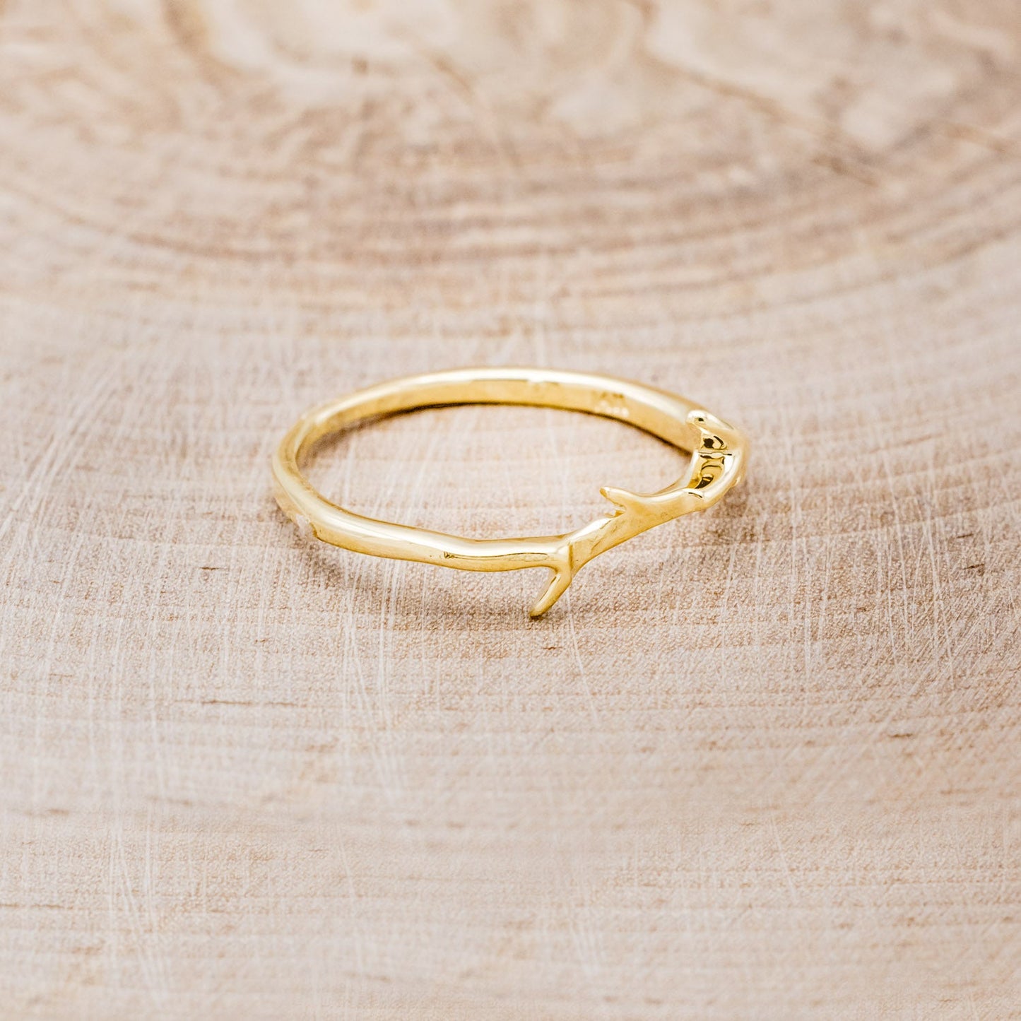 "Artemis" - Spiny Turquoise Engagement Ring With An Antler-Style Stacking Band