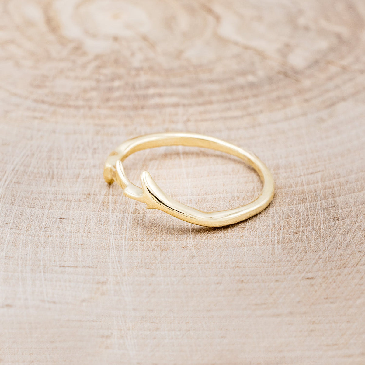 "Artemis" - Spiny Turquoise Engagement Ring With An Antler-Style Stacking Band