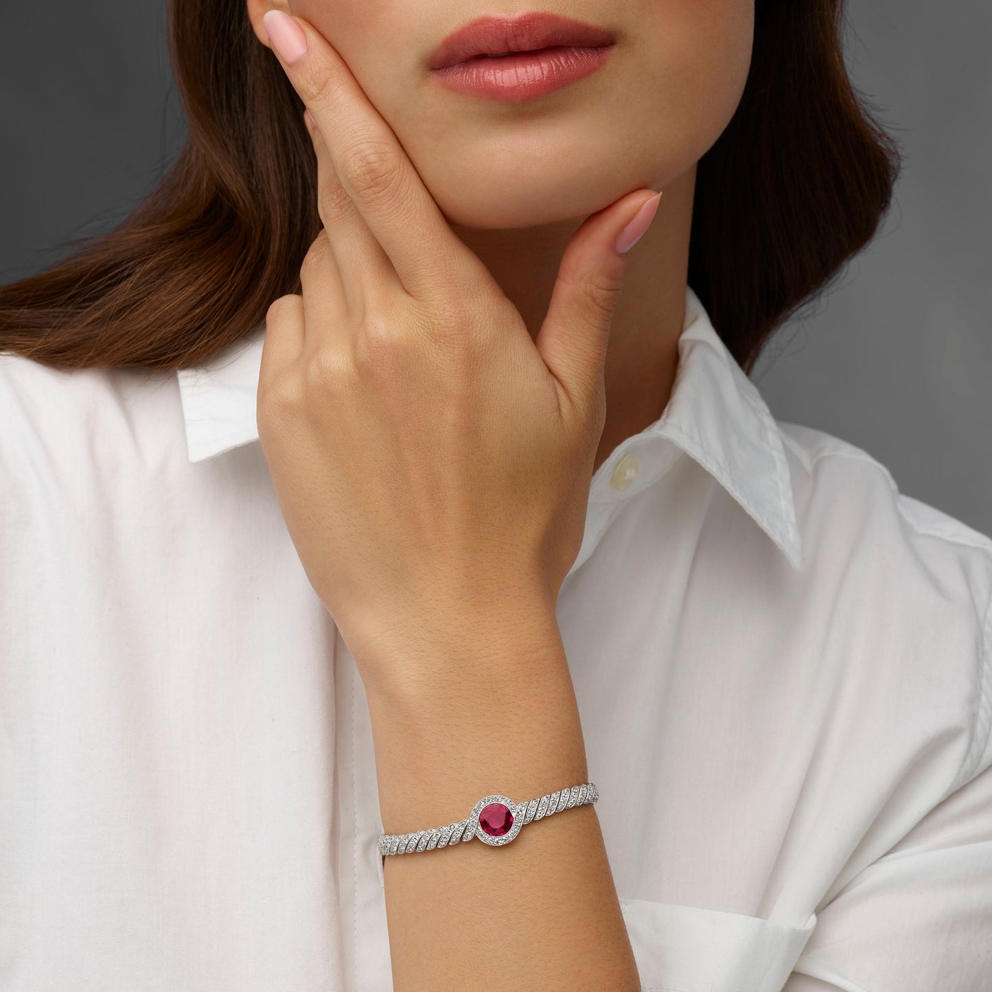 Edwardian Burma No-Heat Ruby Bracelet