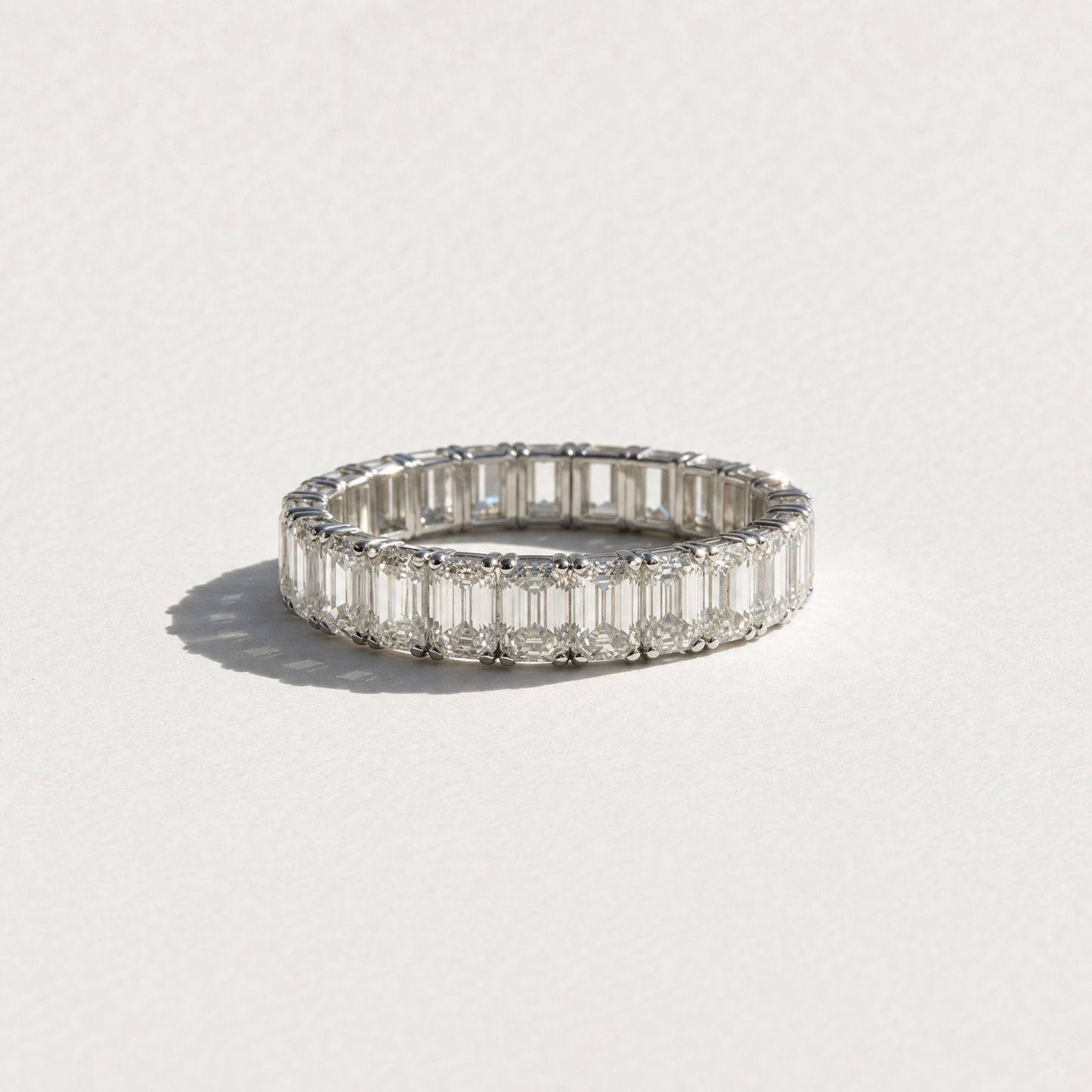 2.2 CTW Baguette Eternity Band | 14K White Gold