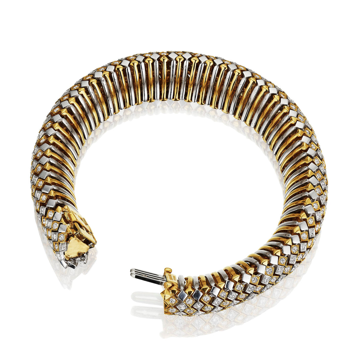David Webb Mid-Century Diamond Bracelet