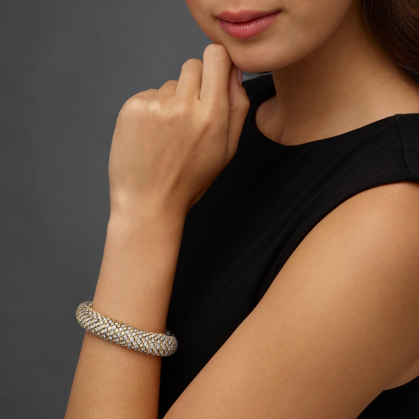 David Webb Mid-Century Diamond Bracelet