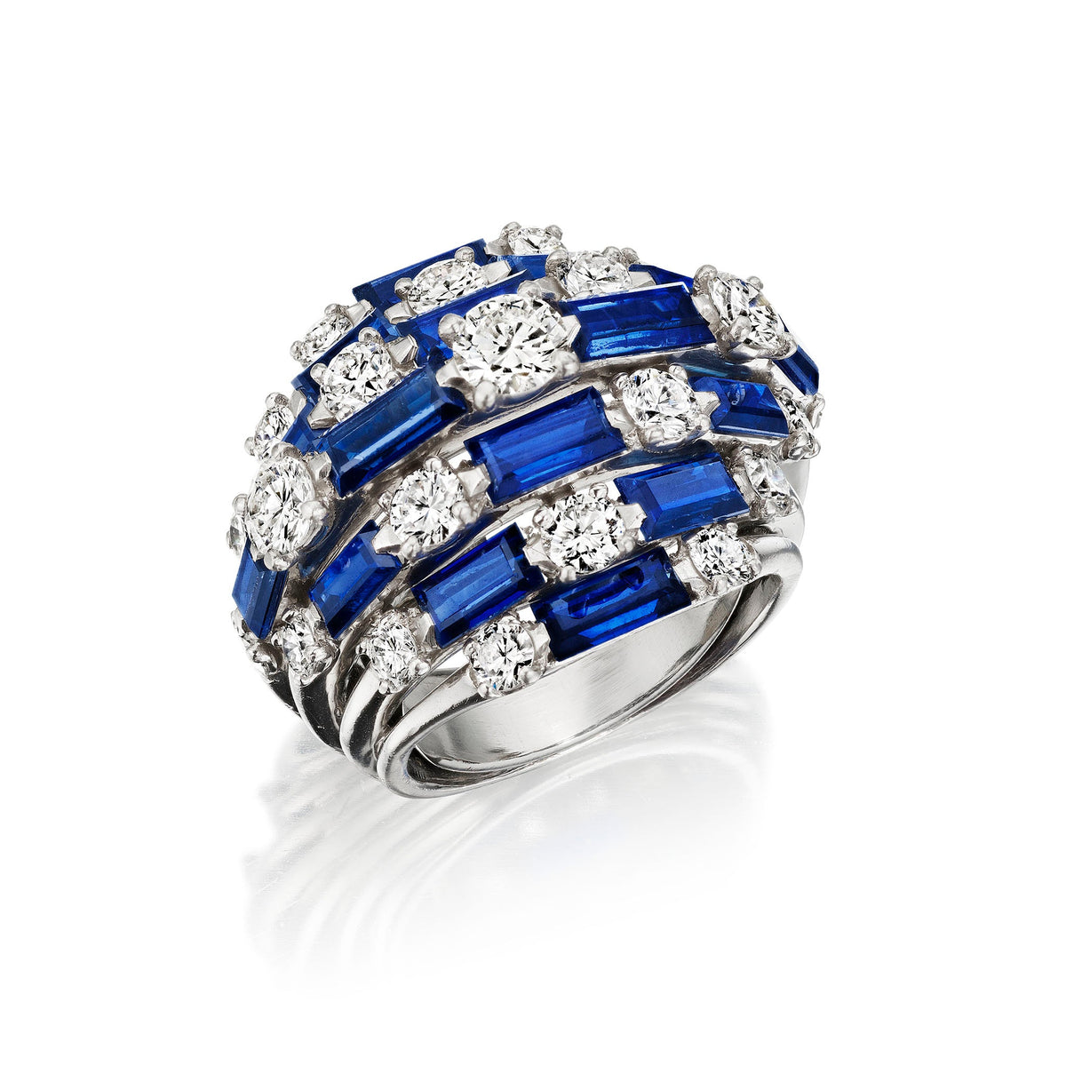 Oscar Heyman Mid-Century Sapphire Ring