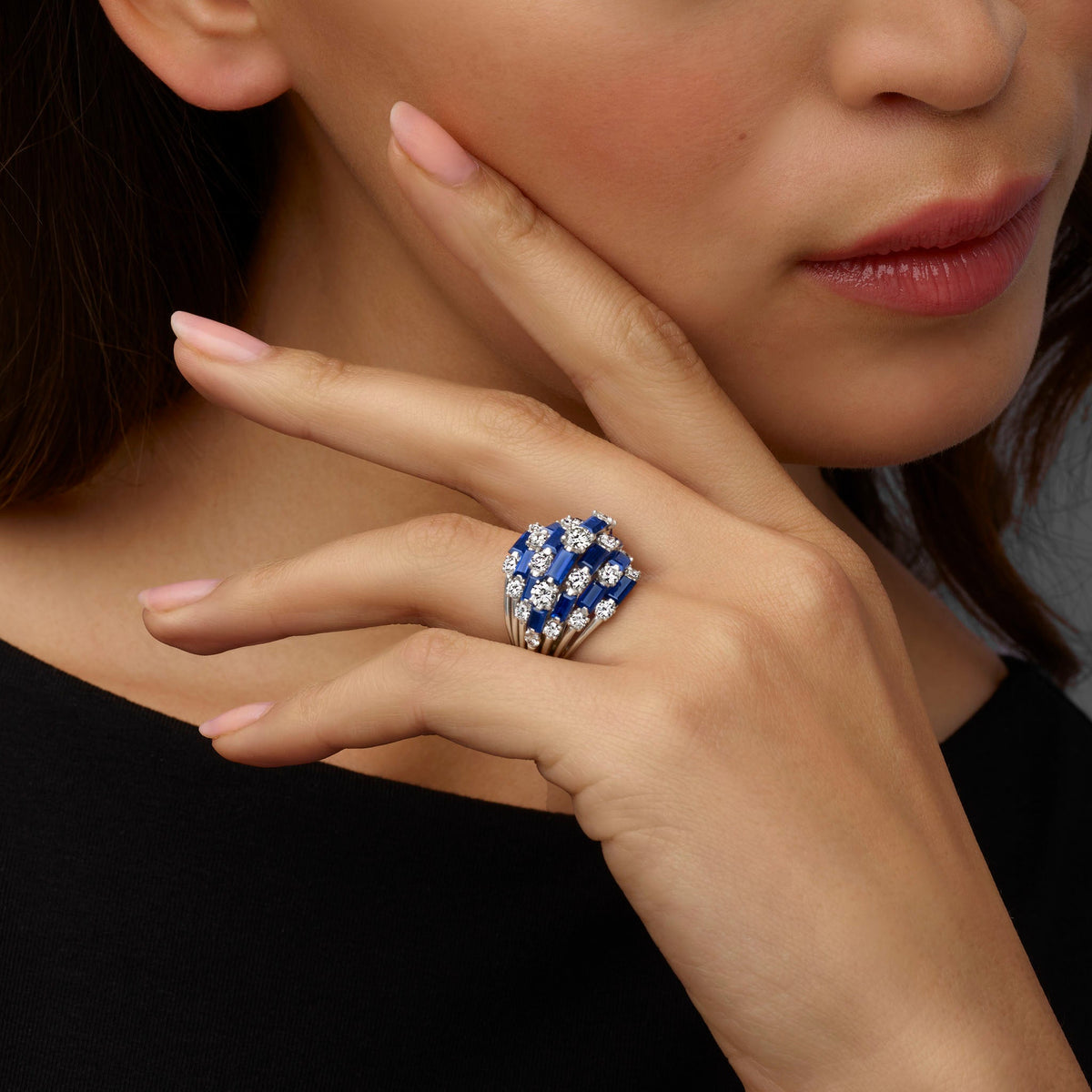 Oscar Heyman Mid-Century Sapphire Ring