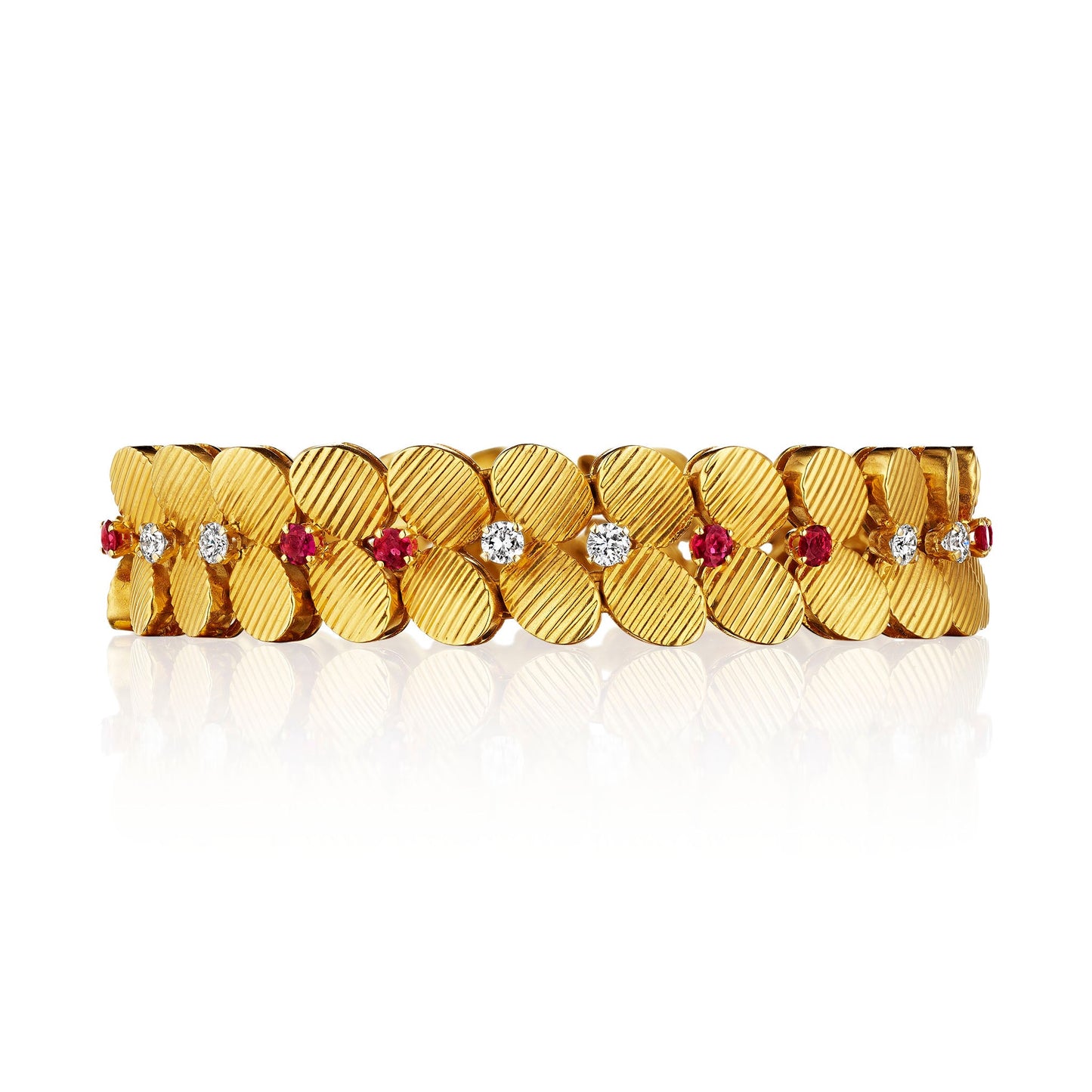 Péry & Fils Mid-Century Ruby and Diamond Suite