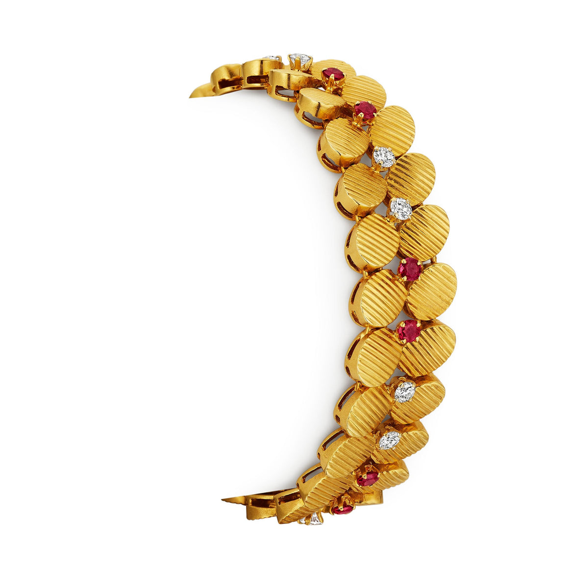 Péry & Fils Mid-Century Ruby and Diamond Suite
