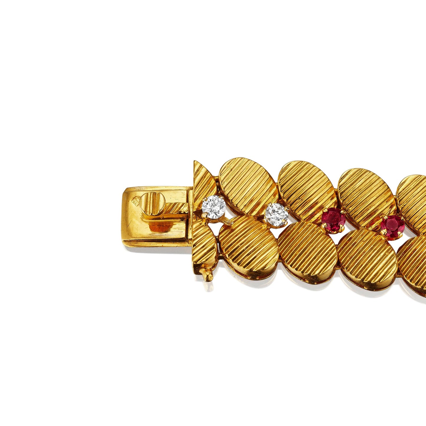 Péry & Fils Mid-Century Ruby and Diamond Suite