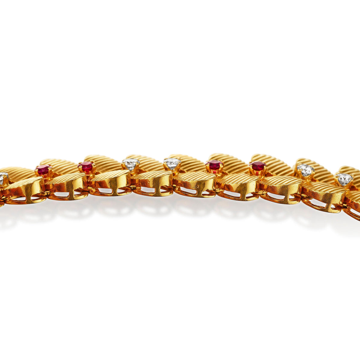Péry & Fils Mid-Century Ruby and Diamond Suite