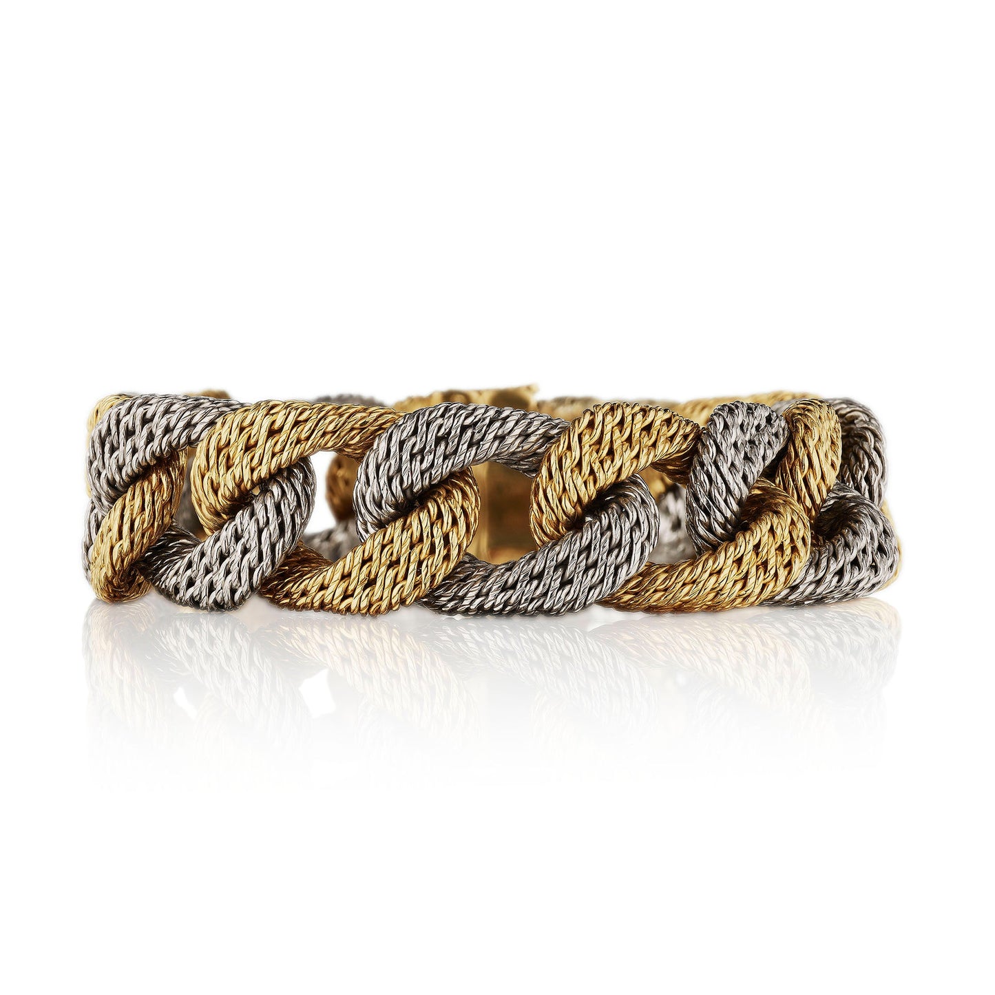 Georges Lenfant Paris Bi-color Gold Bracelet