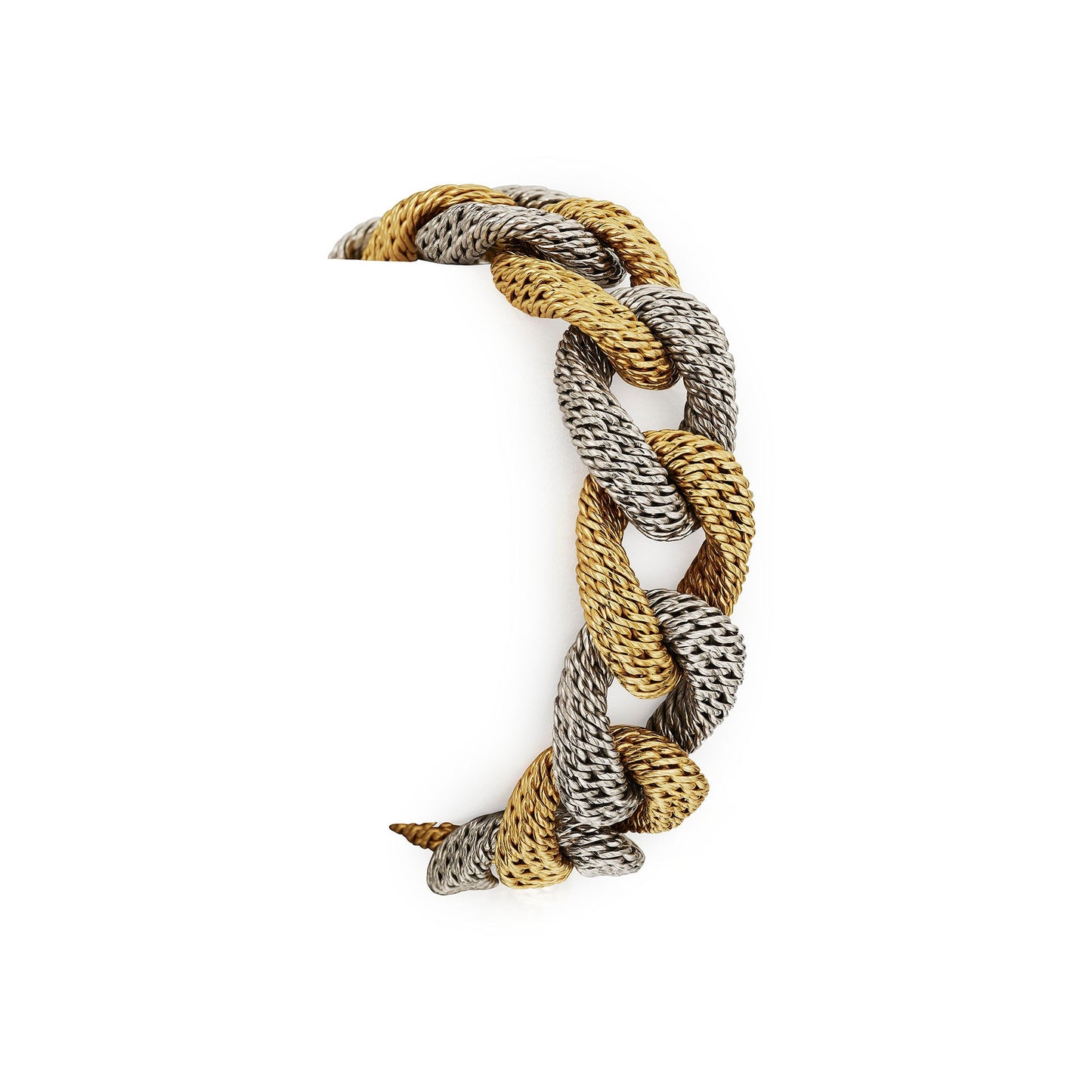 Georges Lenfant Paris Bi-color Gold Bracelet