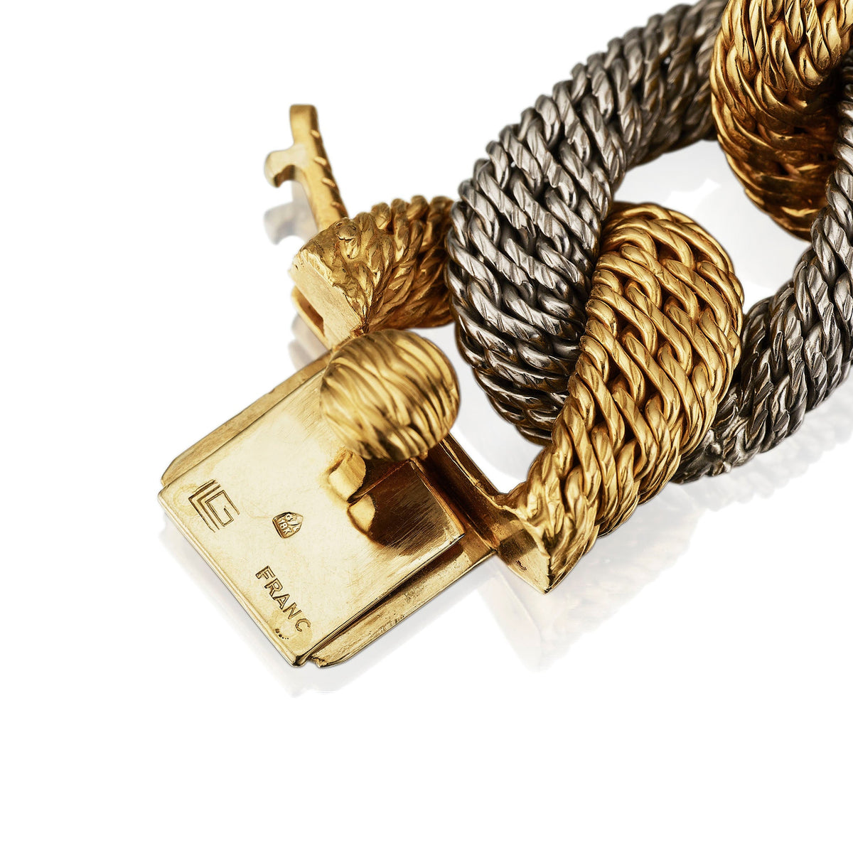 Georges Lenfant Paris Bi-color Gold Bracelet