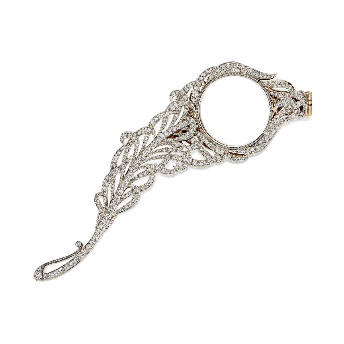 Howard & Co. Edwardian Diamond Lorgnette Pendant