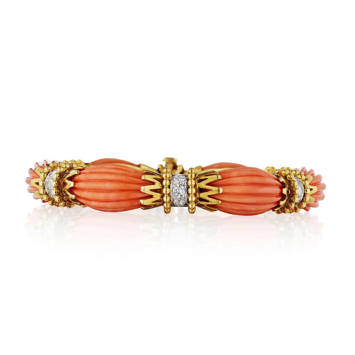 Van Cleef & Arpels Paris Mid-Century Coral Bracelet