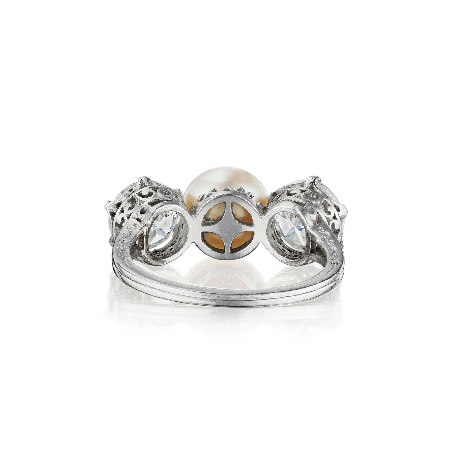 Tiffany & Co. Natural Pearl and Diamond Ring