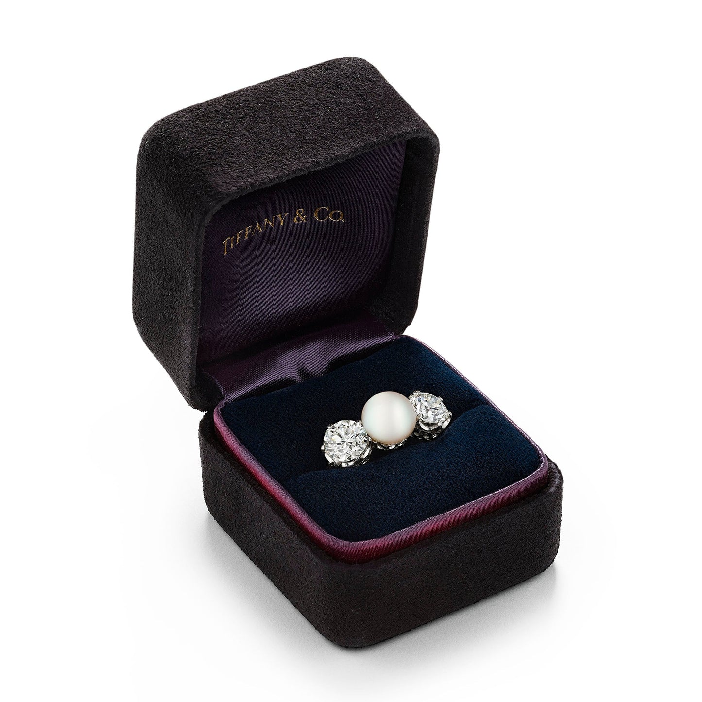 Tiffany & Co. Natural Pearl and Diamond Ring