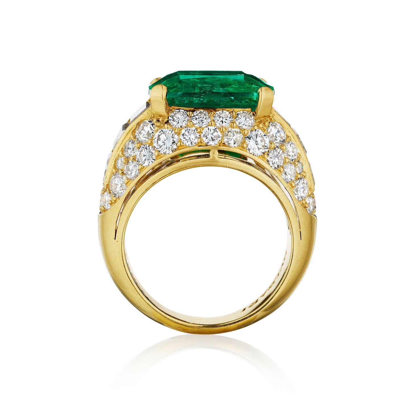 Bulgari "Trombino" Colombian Emerald  Ring