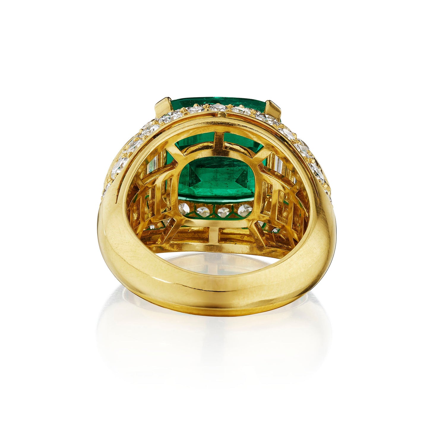 Bulgari "Trombino" Colombian Emerald  Ring