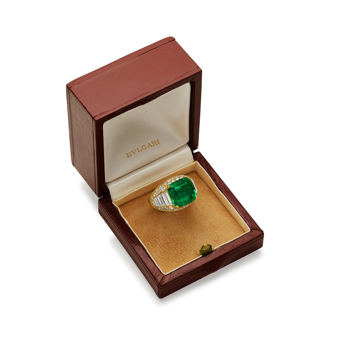 Bulgari "Trombino" Colombian Emerald  Ring