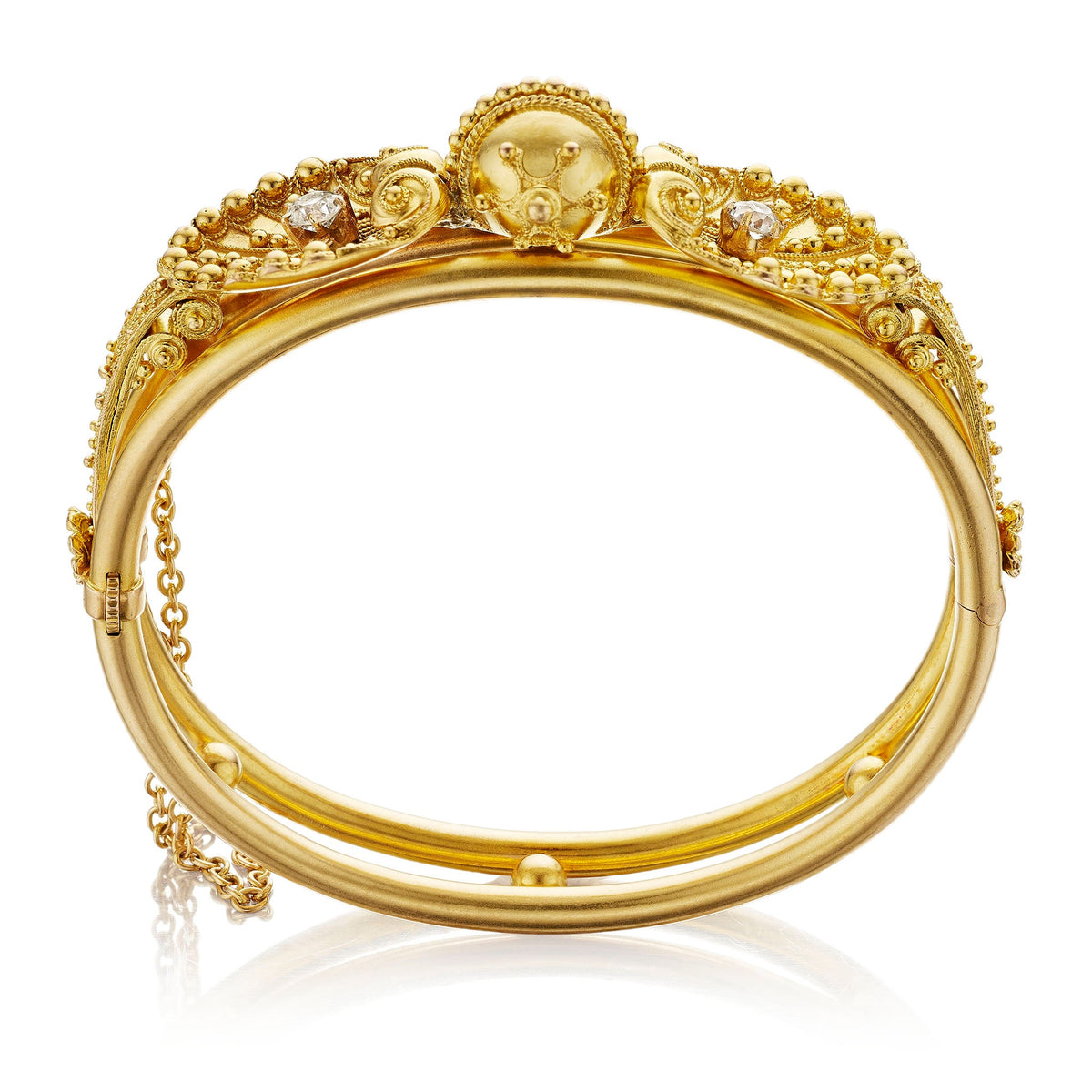 Antique 18K Gold Bangle Bracelet