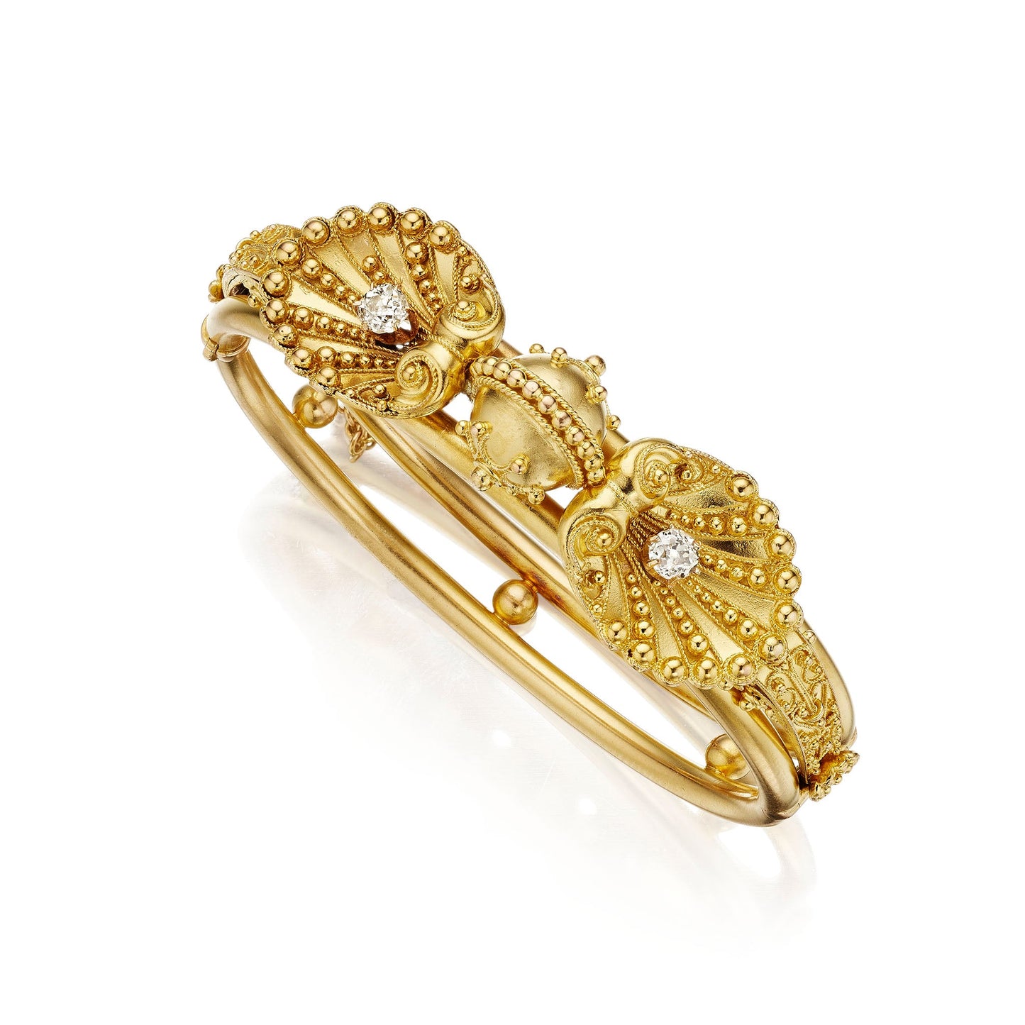 Antique 18K Gold Bangle Bracelet