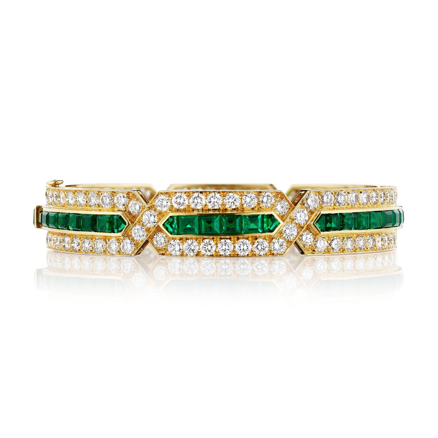 Van Cleef & Arpels Paris Emerald and Diamond Bracelet