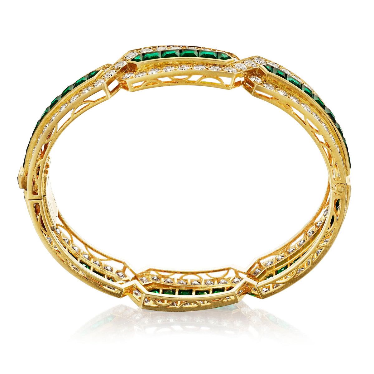 Van Cleef & Arpels Paris Emerald and Diamond Bracelet