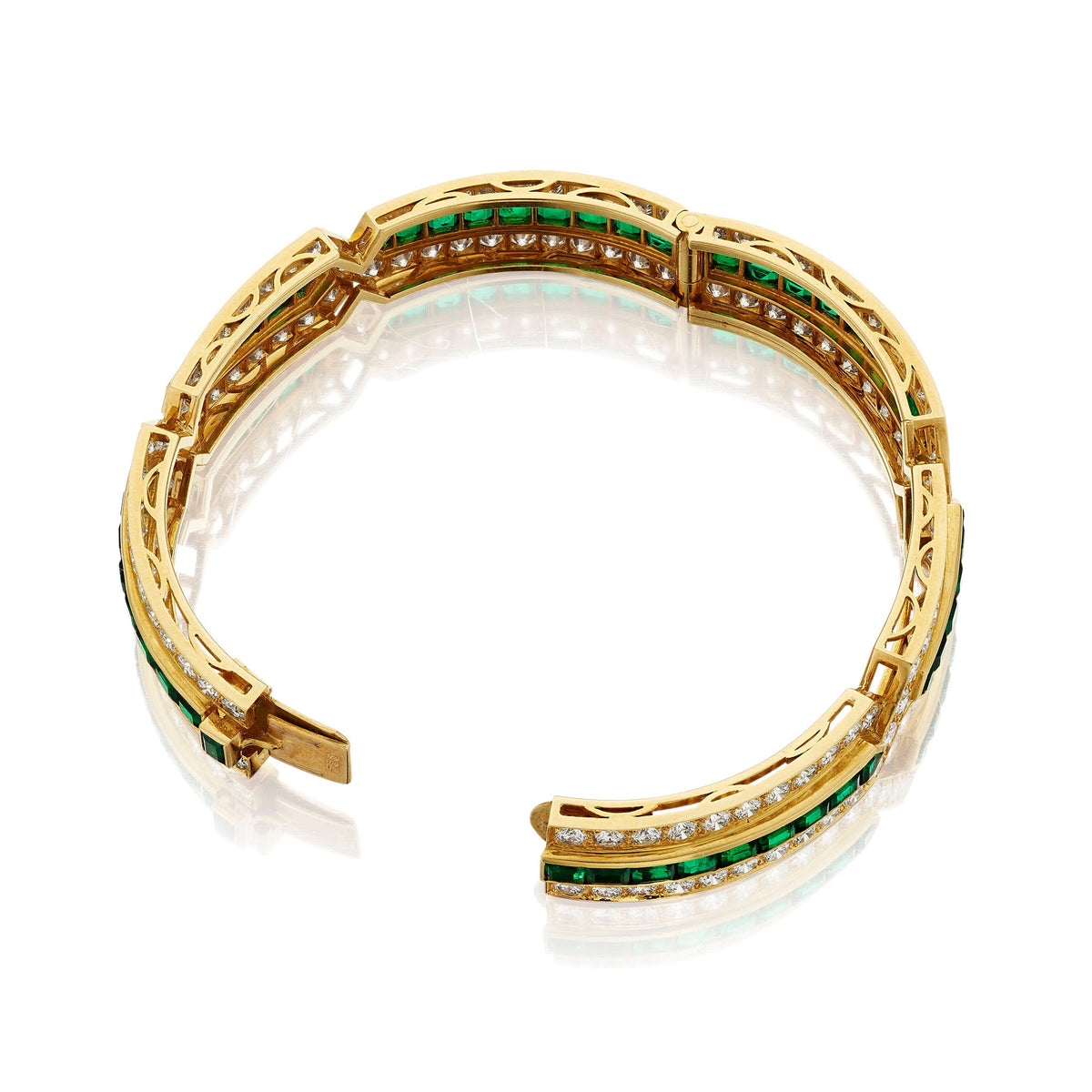 Van Cleef & Arpels Paris Emerald and Diamond Bracelet