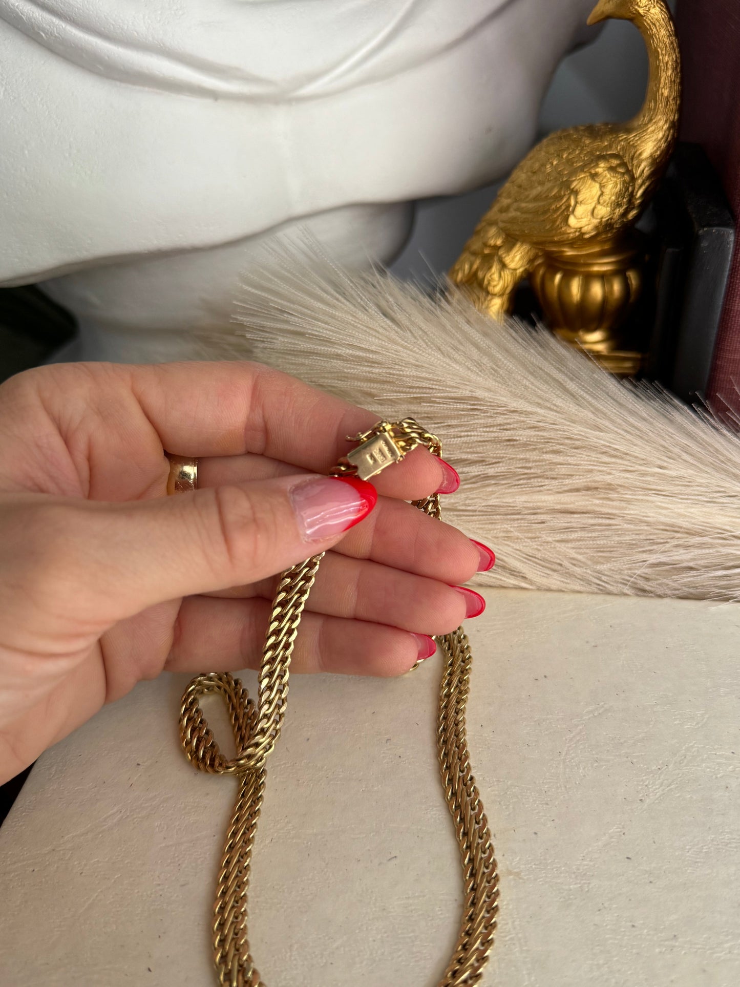 Vintage 14k Multi-Curb Chain