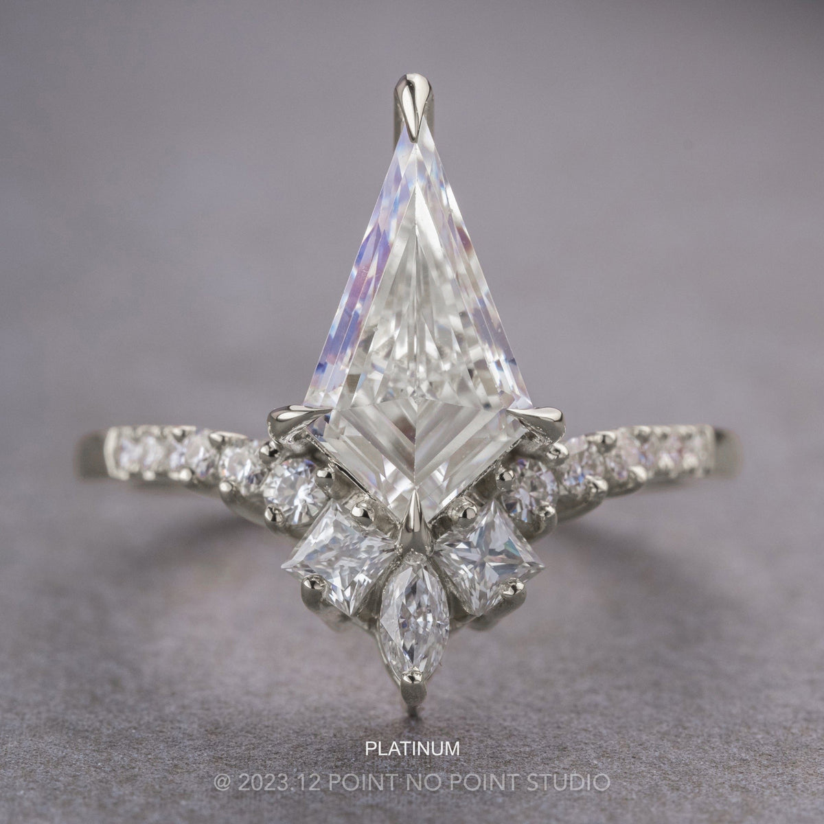 Kite Lab Diamond Engagement Ring, Willa Setting