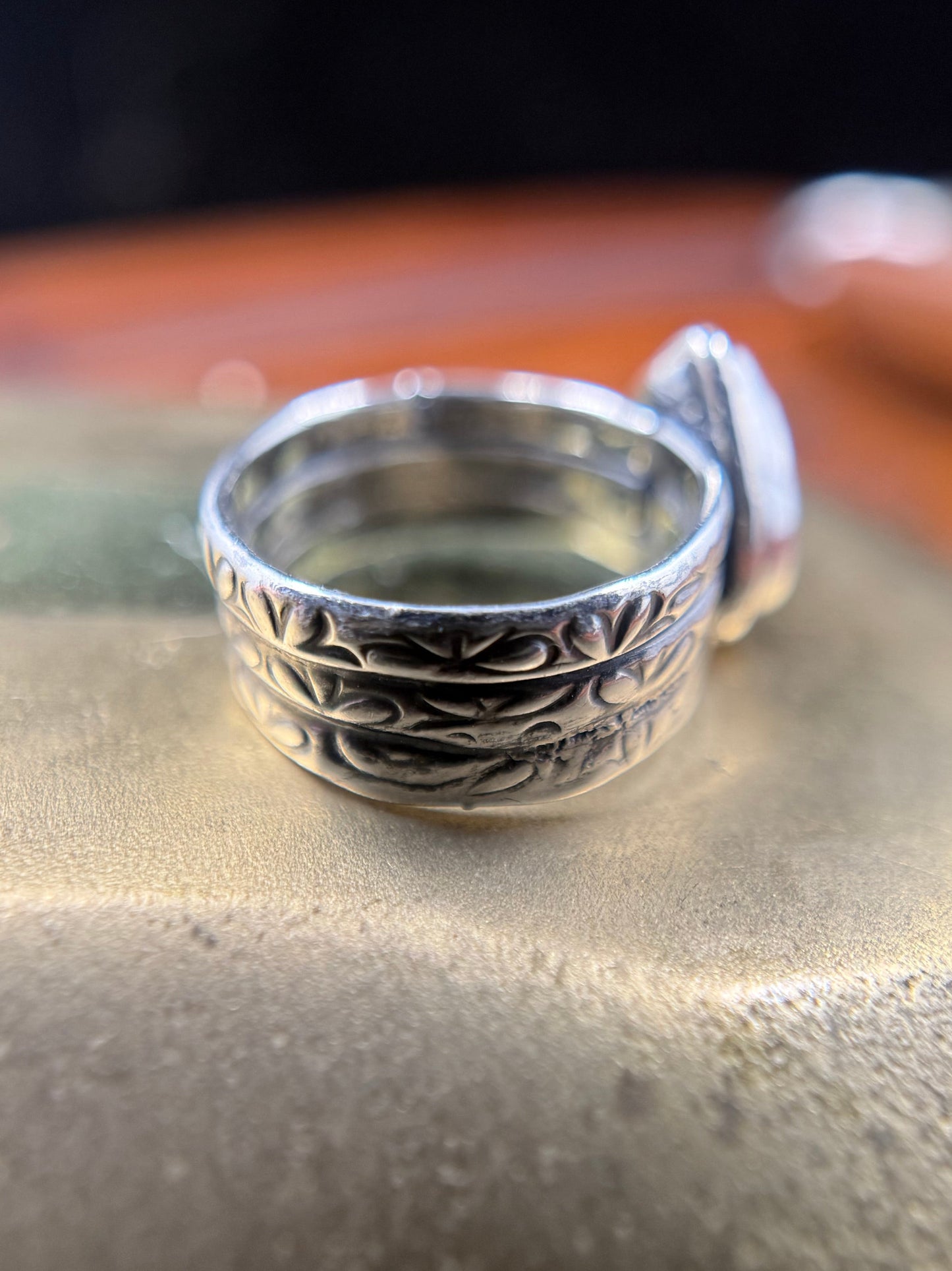 Suburban Requiem Moldavite Ring