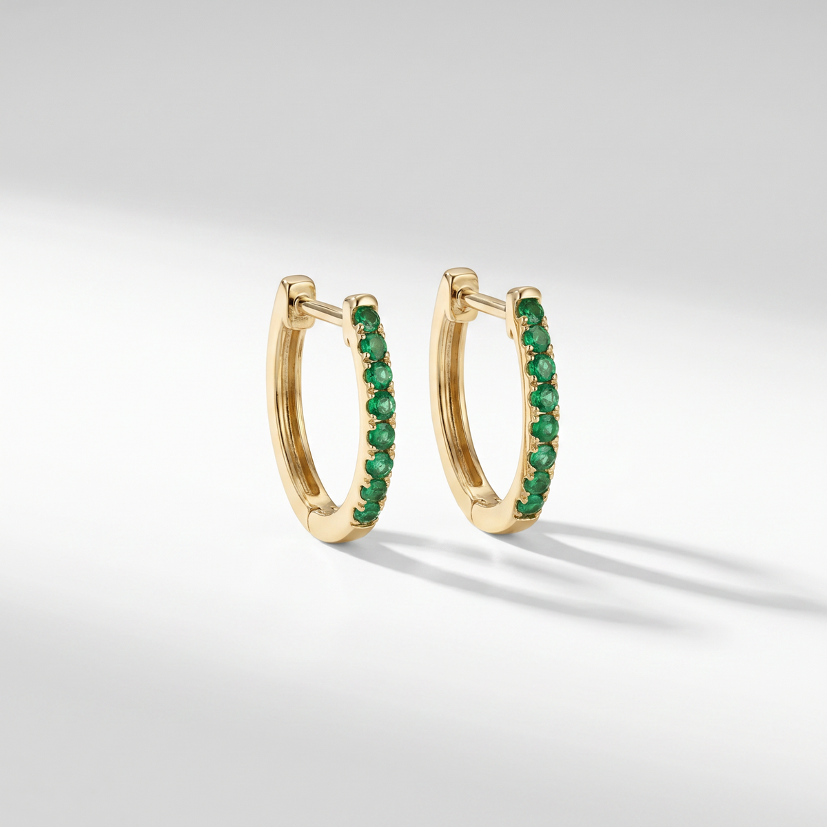 The Gemstone Hoop | Lab-Grown Emerald