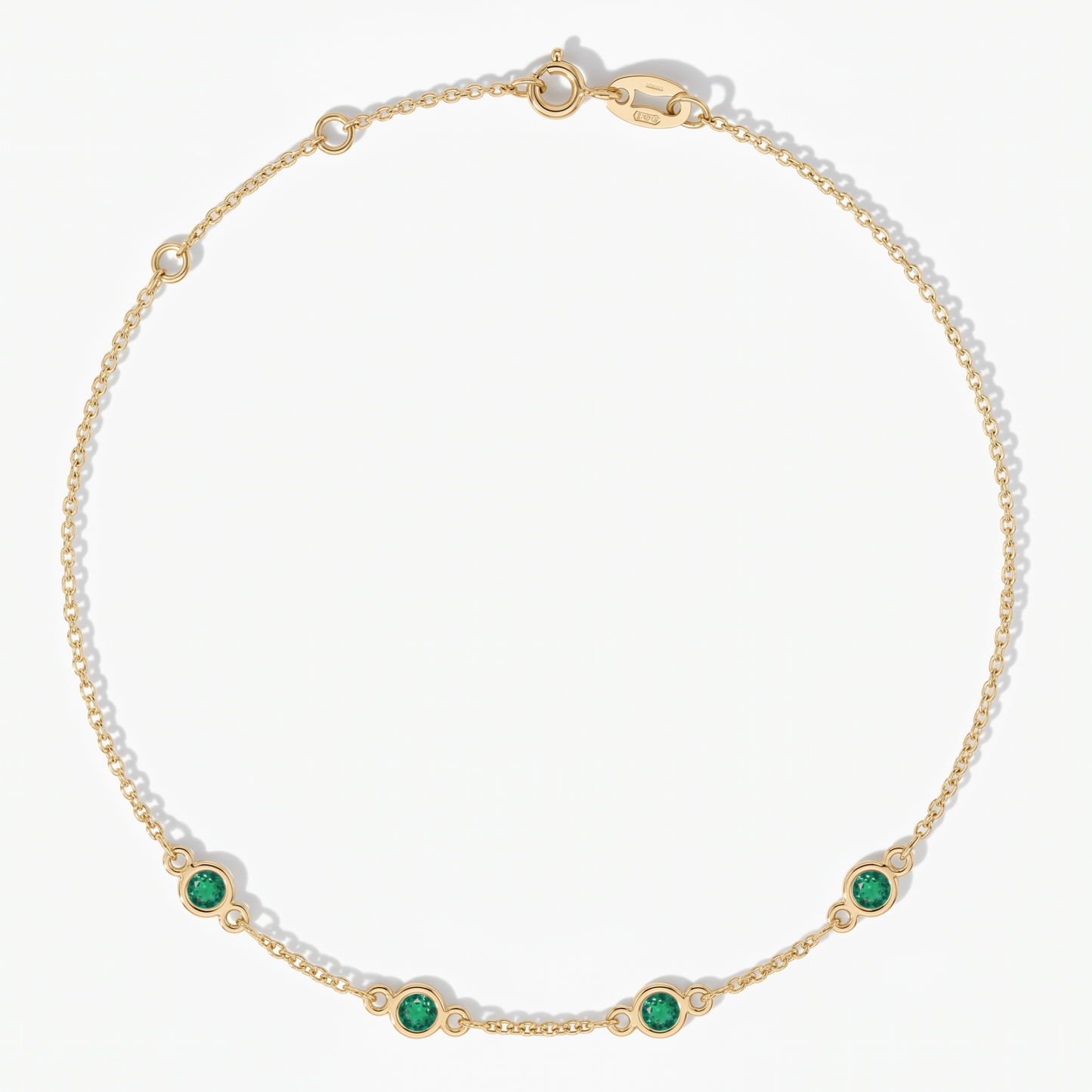 The Four Station Bracelet | Cable Chain