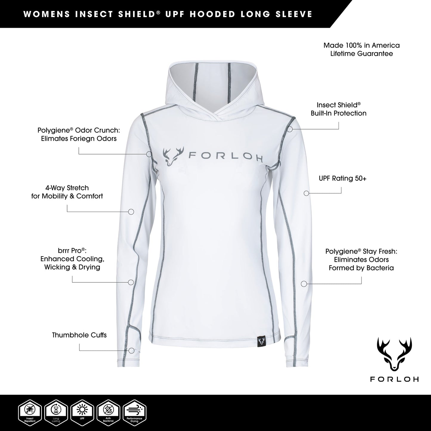 Women's Insect Shield® SolAir Hooded Long Sleeve Shirt