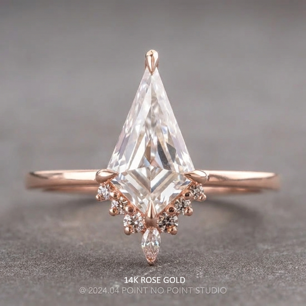 Kite Lab Diamond Engagement Ring, Ava Setting