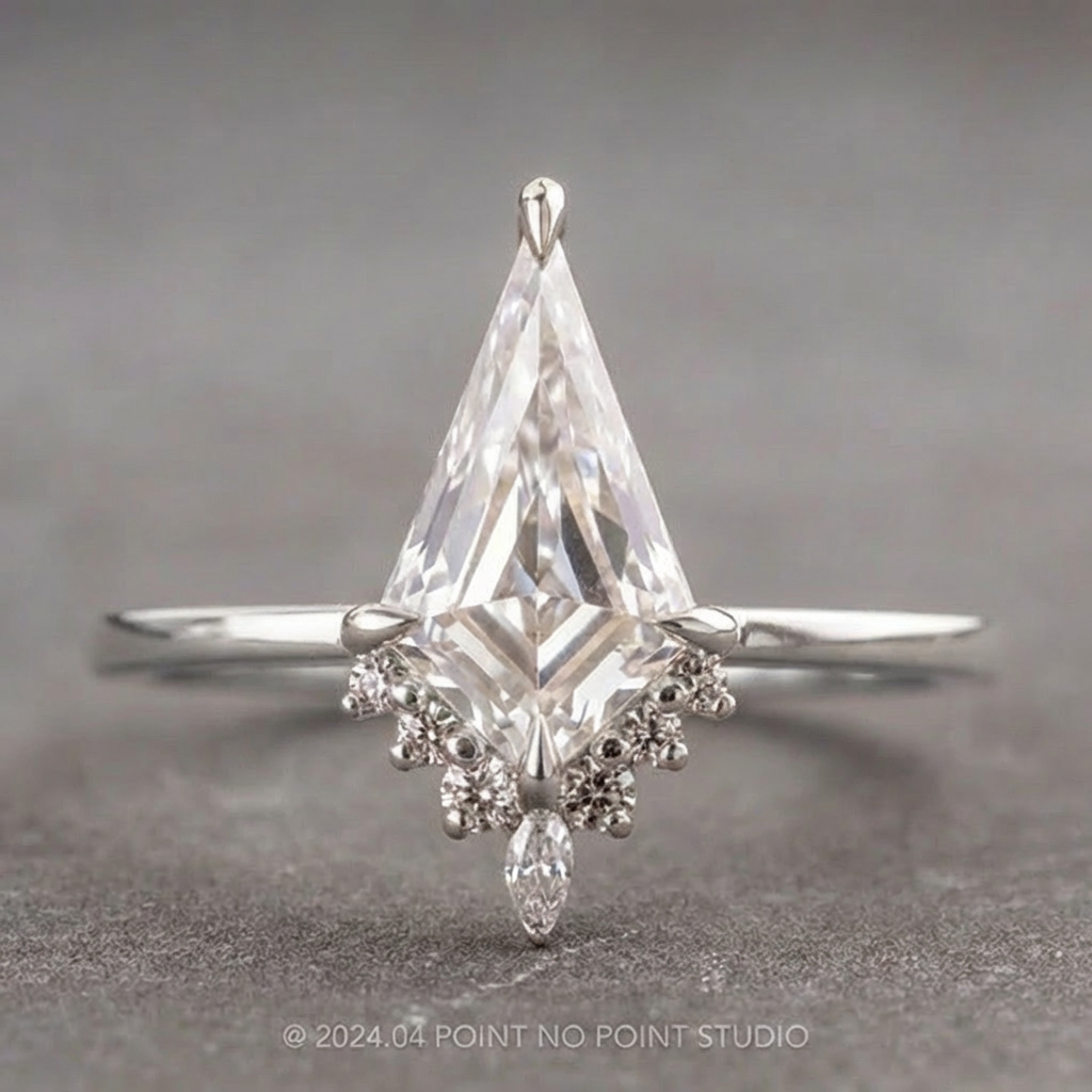 Kite Lab Diamond Engagement Ring, Ava Setting