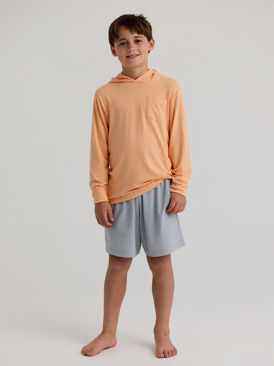 Youth Bamboo Shade Hoodie - Tropic Orange