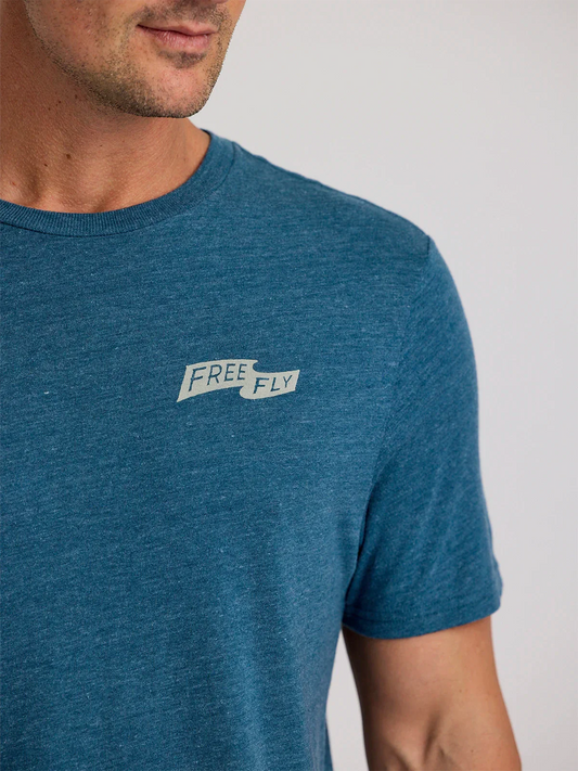 First & Last Tee - Heather Legion Blue