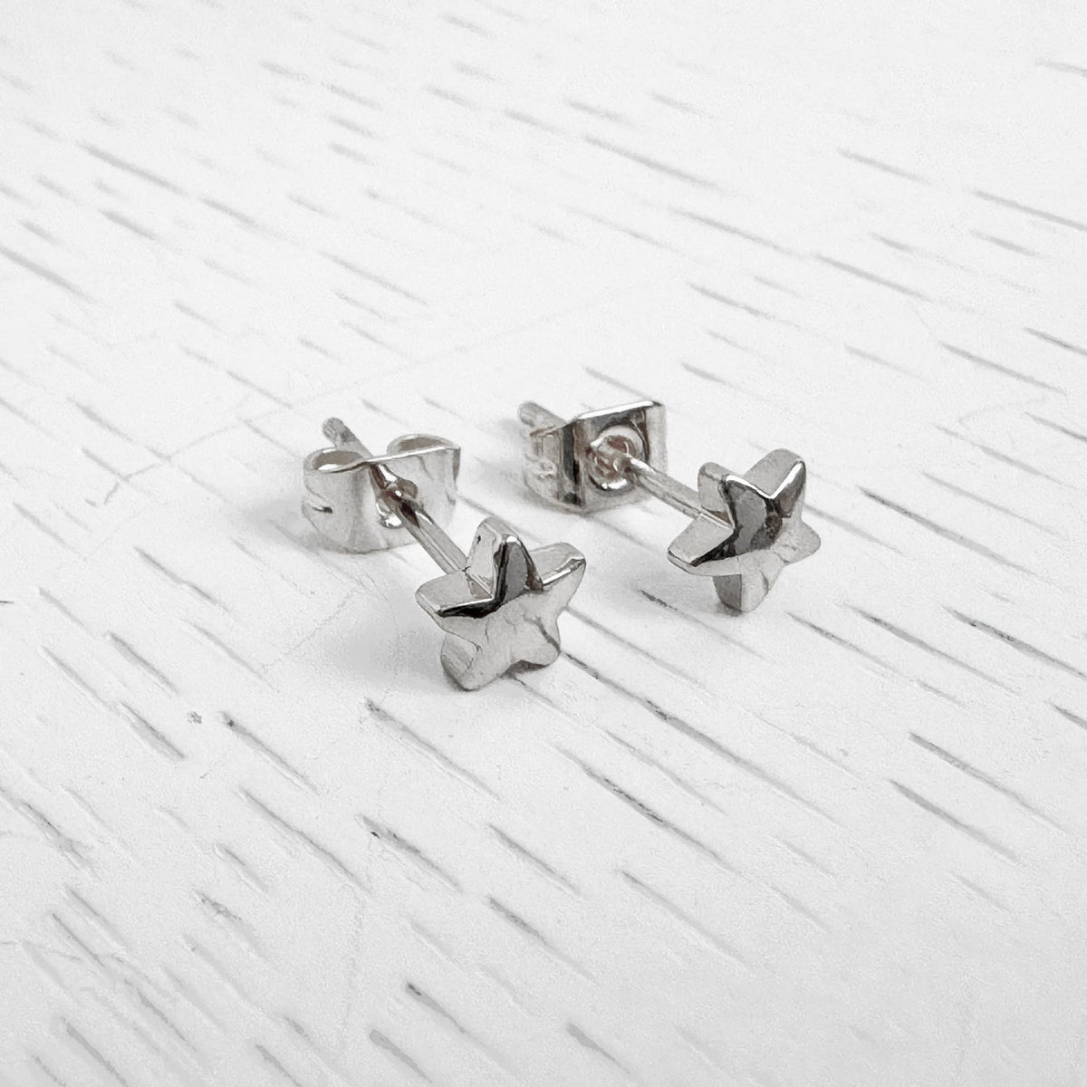 Star Stud Earrings in Silver